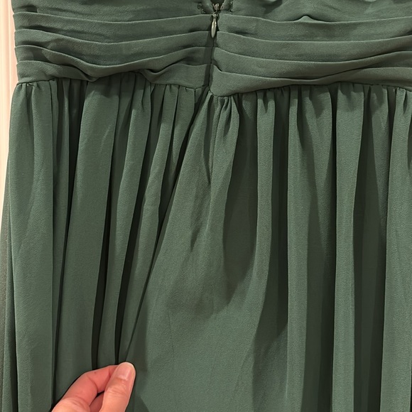 NWD Love By Design Emerald Green Athen Plunging V Neck Maxi Dress Sz Medium - Picture 6 of 6